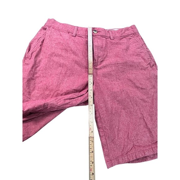 Old Navy Mens Ultimate Slim Built-In Flex Shorts 32 Red/Pink - Picture 6 of 9